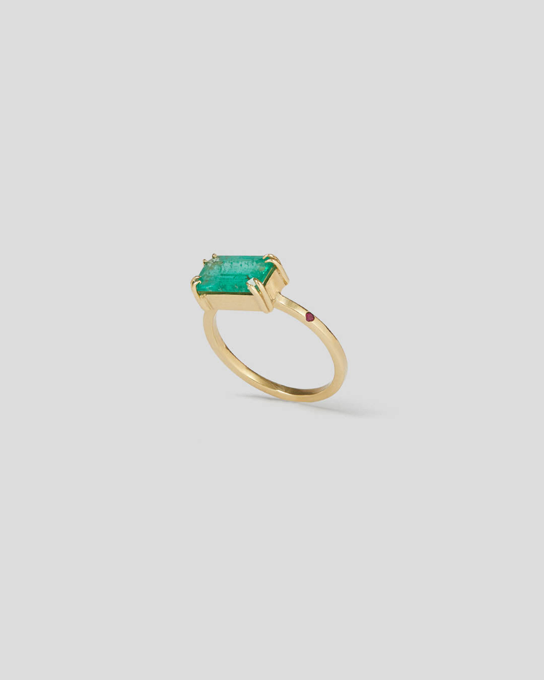 Anel Esmeralda 1,72 CT E Rubi