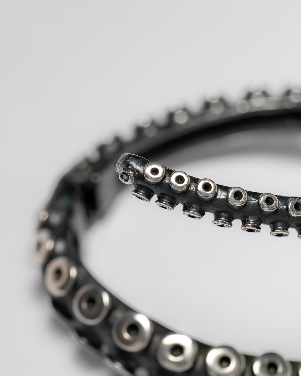 Pulseira Octopus Prata Oxidada