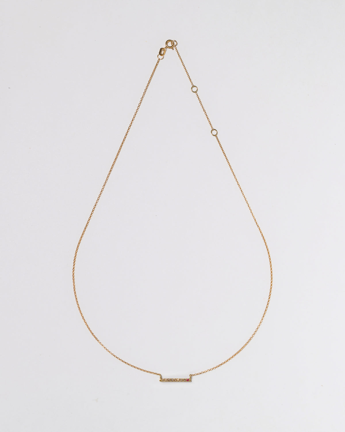 Colar Palito E Diamante Brown