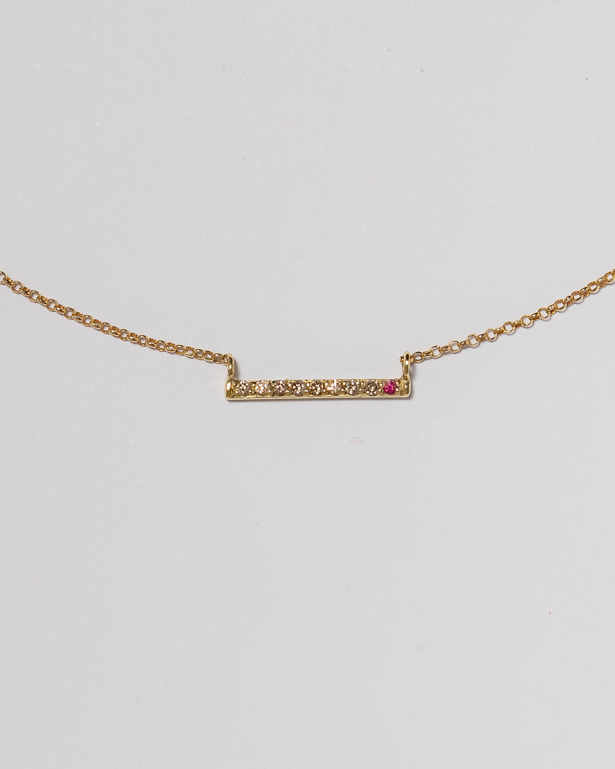 Colar Palito E Diamante Brown