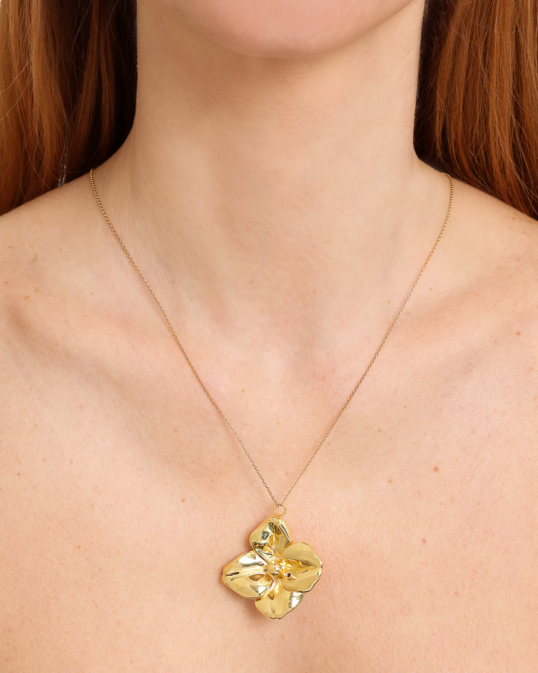 Pingente Hortênsia Dourado G