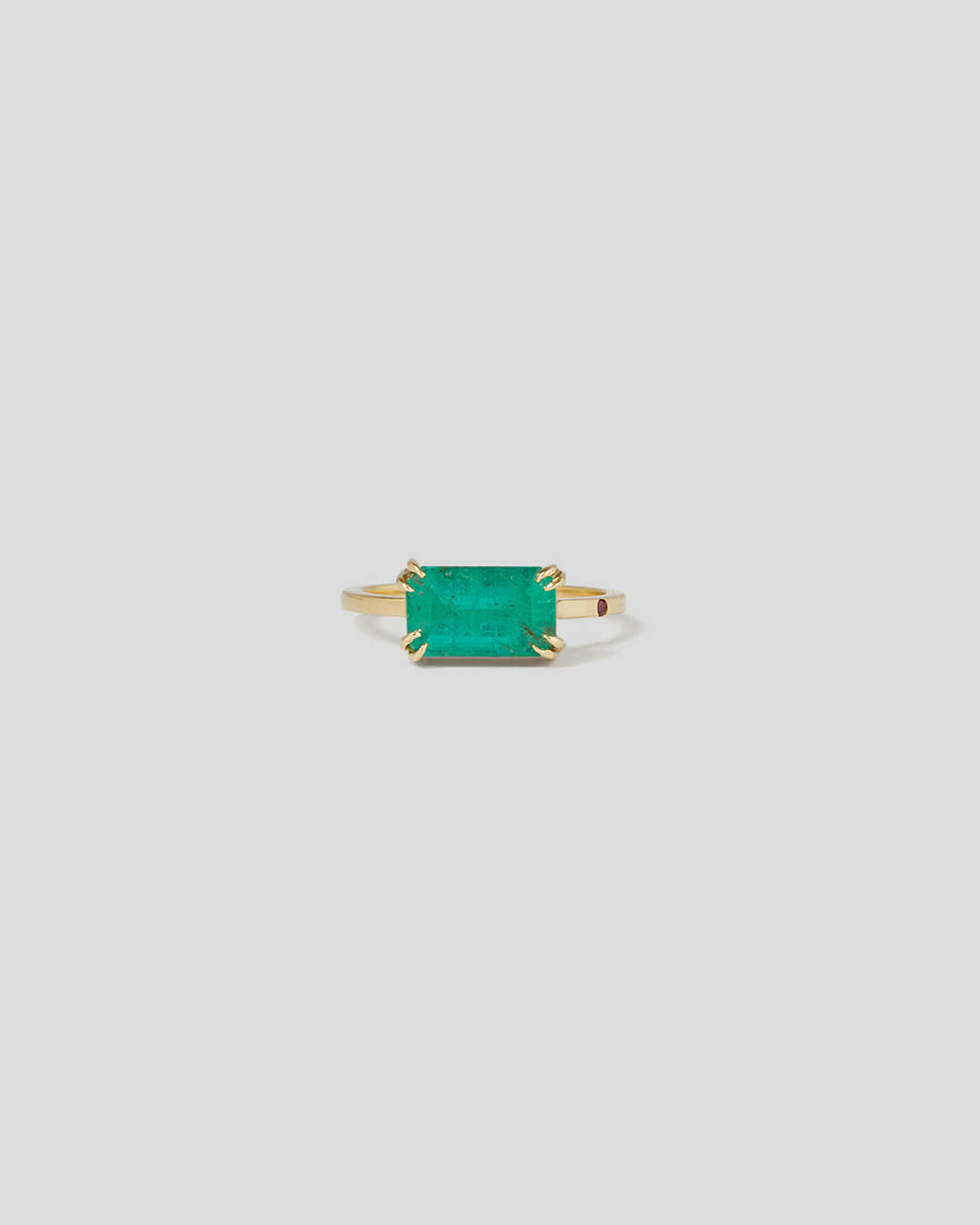 Anel Esmeralda 1,72 CT E Rubi