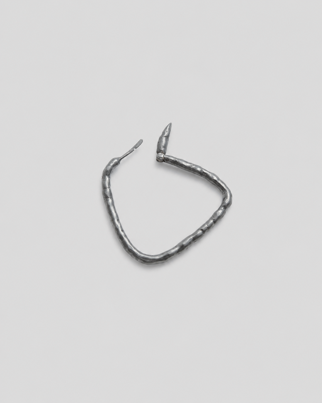 Brinco Único Argola Tri Oxidada
