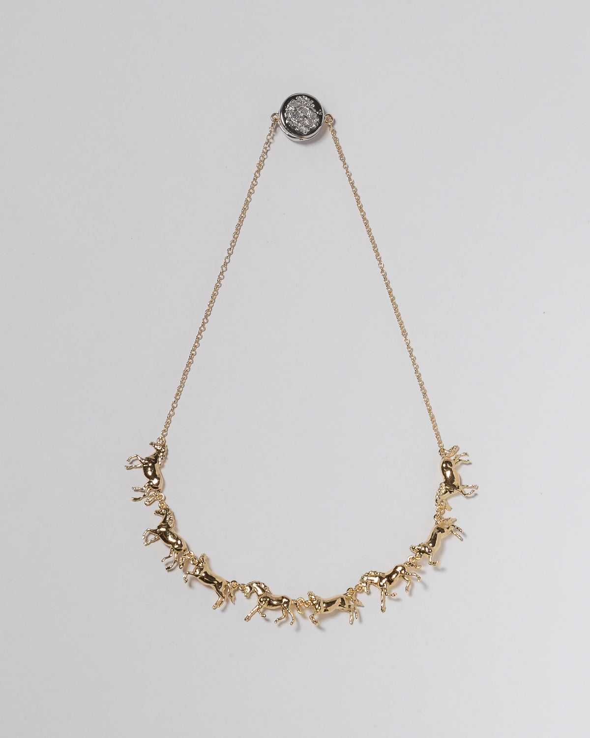 Choker Cavalos Dourado