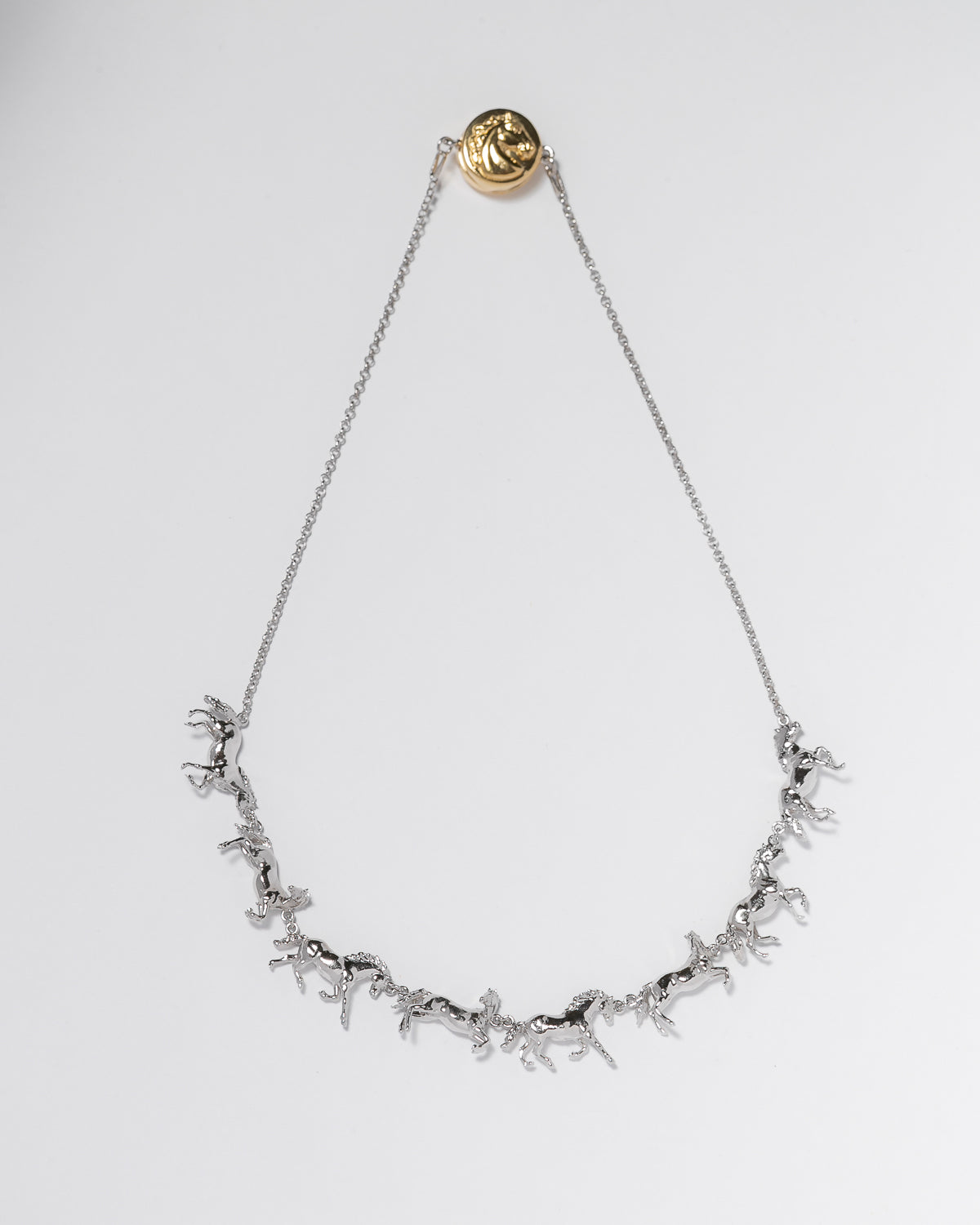 Choker Cavalos Ródio