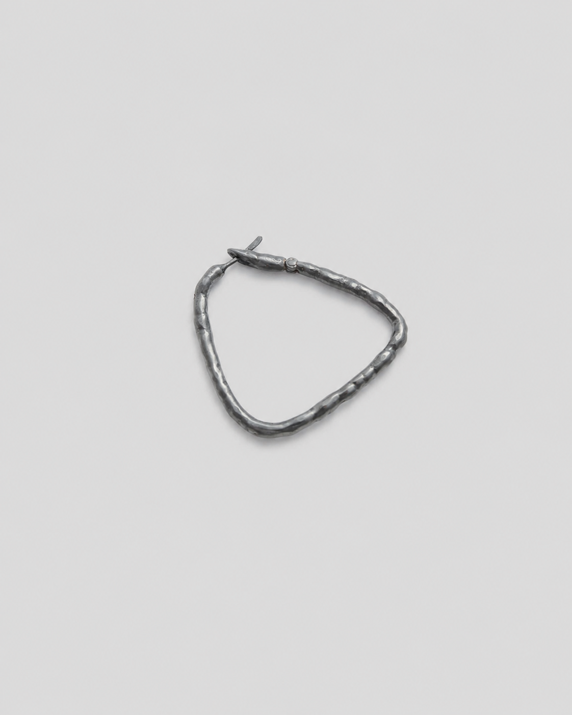 Brinco Único Argola Tri Oxidada